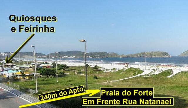 Cabo Frio Praia do Forte Temporada 1 Quarto 7 pessoas Garagem WIFI - Foto 6
