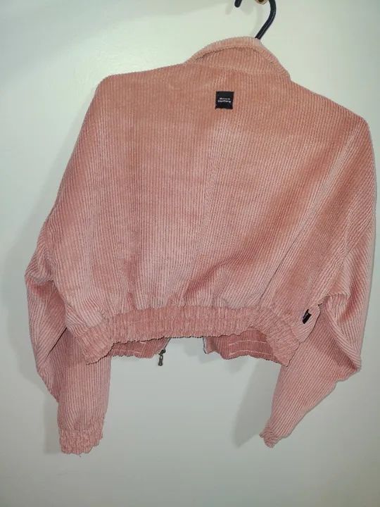 Casaco Baw Clothing Rosa Cropped Tam G - Foto 2