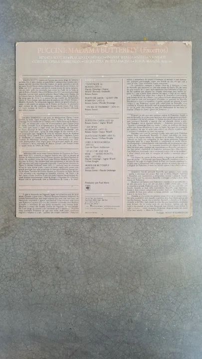 Disco vinil Opera Madama Butterfly de Puccini - Foto 2