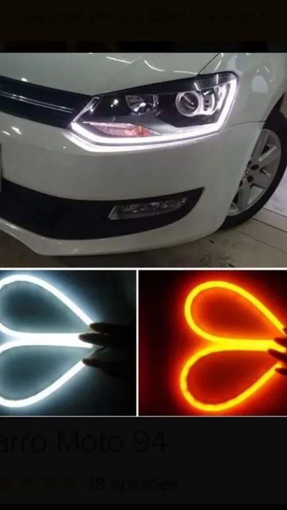 Kit de fita DRL com seta ou sem com 30, 45, 60 e 70cm aceito cartão! - Foto 4