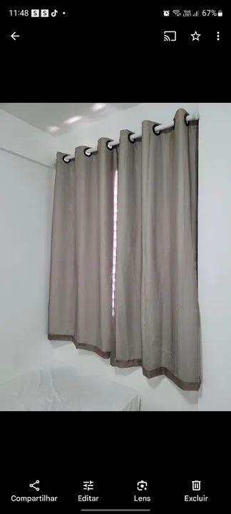 Cortina de voil com Blackout 1,5 X 1,35 - Foto 3