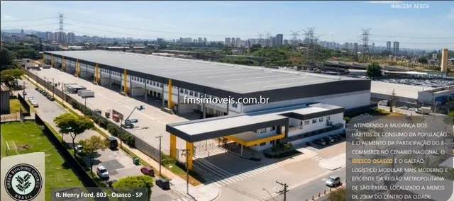 Galpão Comercial para Locação em Presidente Altino, Osasco-SP: 2 banheiros, 11 vagas de ga