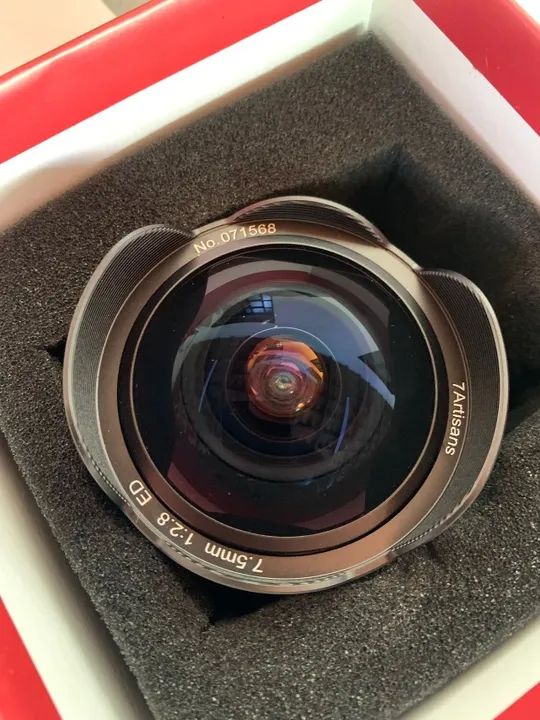 Lente FISHEYE 7.5mm F2.8 II 7artsans MFT M43 