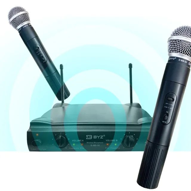 Microfones Sem Fio Duplo Novo Serie Dinâmico Profissional karaokê Igraja show  - Foto 2