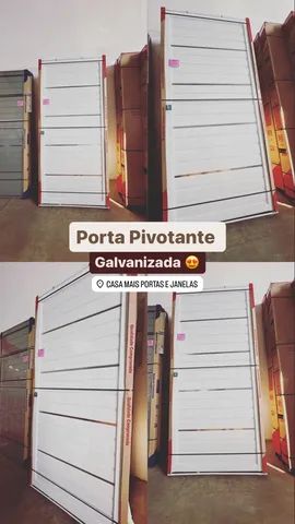 Porta pivotante Lambril Galvanizada