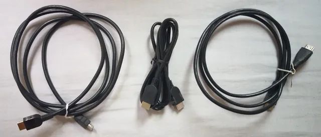 Cabos HDMI macho para HDMI macho, novos, funcionando, 1,50, 1,80, 2,00 mts,  - Foto 2