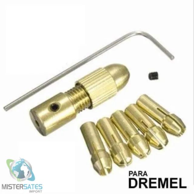 Kit Mini Mandril Com 8 Peças Retifica - COD 227