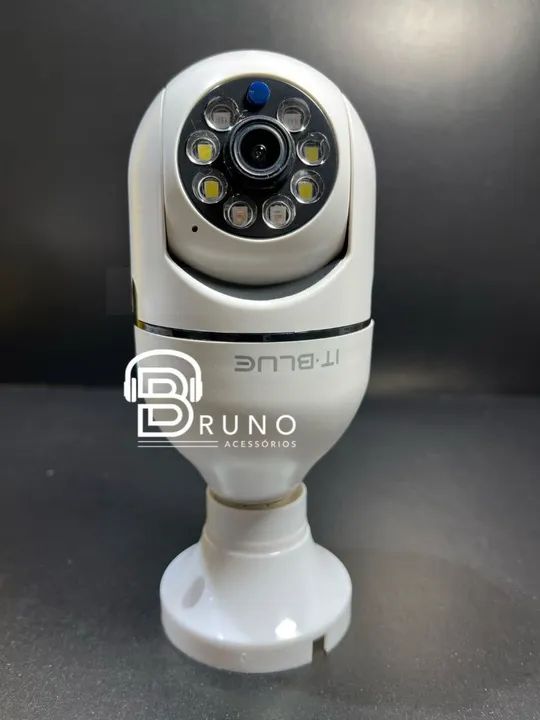 Lâmpada Câmera Ip Wifi Yoosee Panorâmica It-blue Sc-<br> - Foto 3