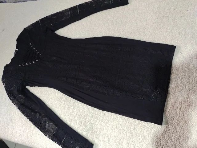 Vestido da Trimix em malha e renda - Foto 2