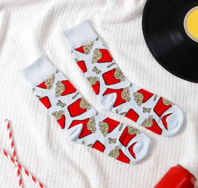 Meia Cano Alto Diversas Estampas Divertidas 34/38 e 39/44 - Ziman (Novo Lacrado)