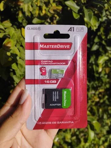 Cartão de memória + adaptador 16GB