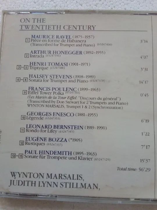 CD Wynton Marsalis Judith Lynn Stillman On The Twentieth Century CD nacional e original - Foto 4