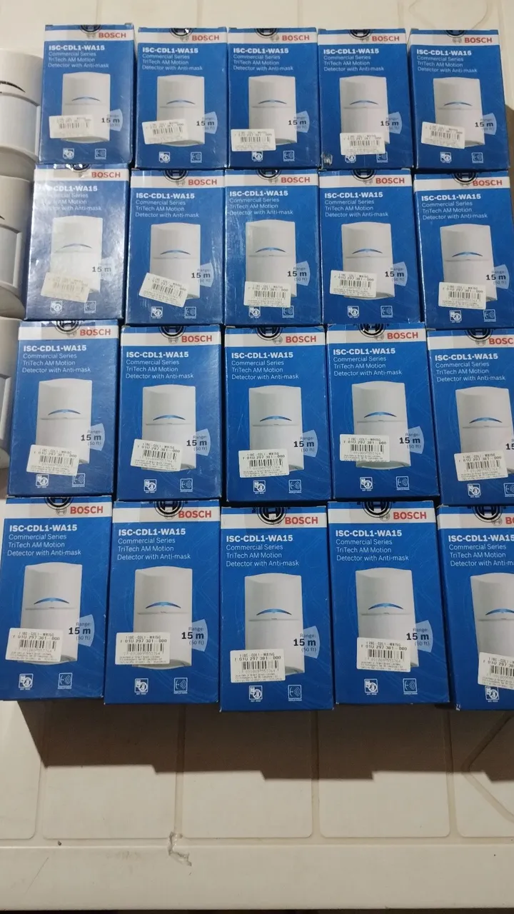 40 Sensores de Movimento TriTech AM 15m com Anti-Mascara Bosch ISC-CDL1-WA15