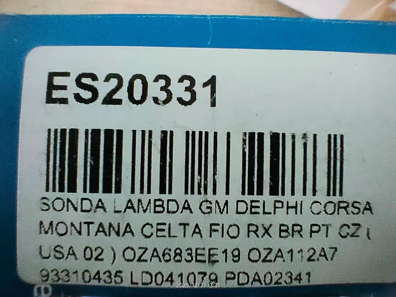 Sensor Sonda Lambda Delphi ES20331 P/ GM/FIAT - ORIGINAL $ - Foto 5