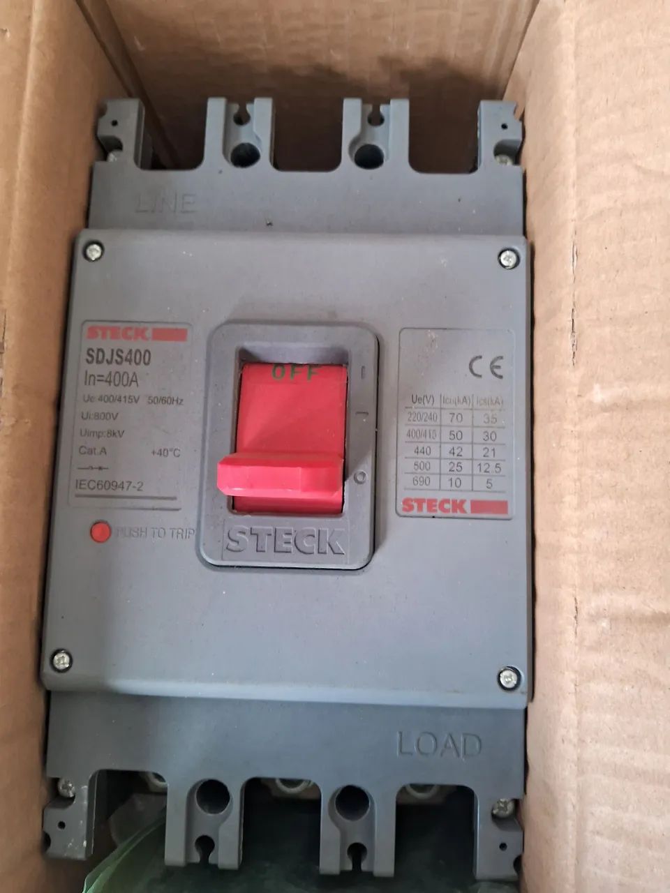 Disjuntor stack 400 amperes 3p caixa moldada. - Foto 5