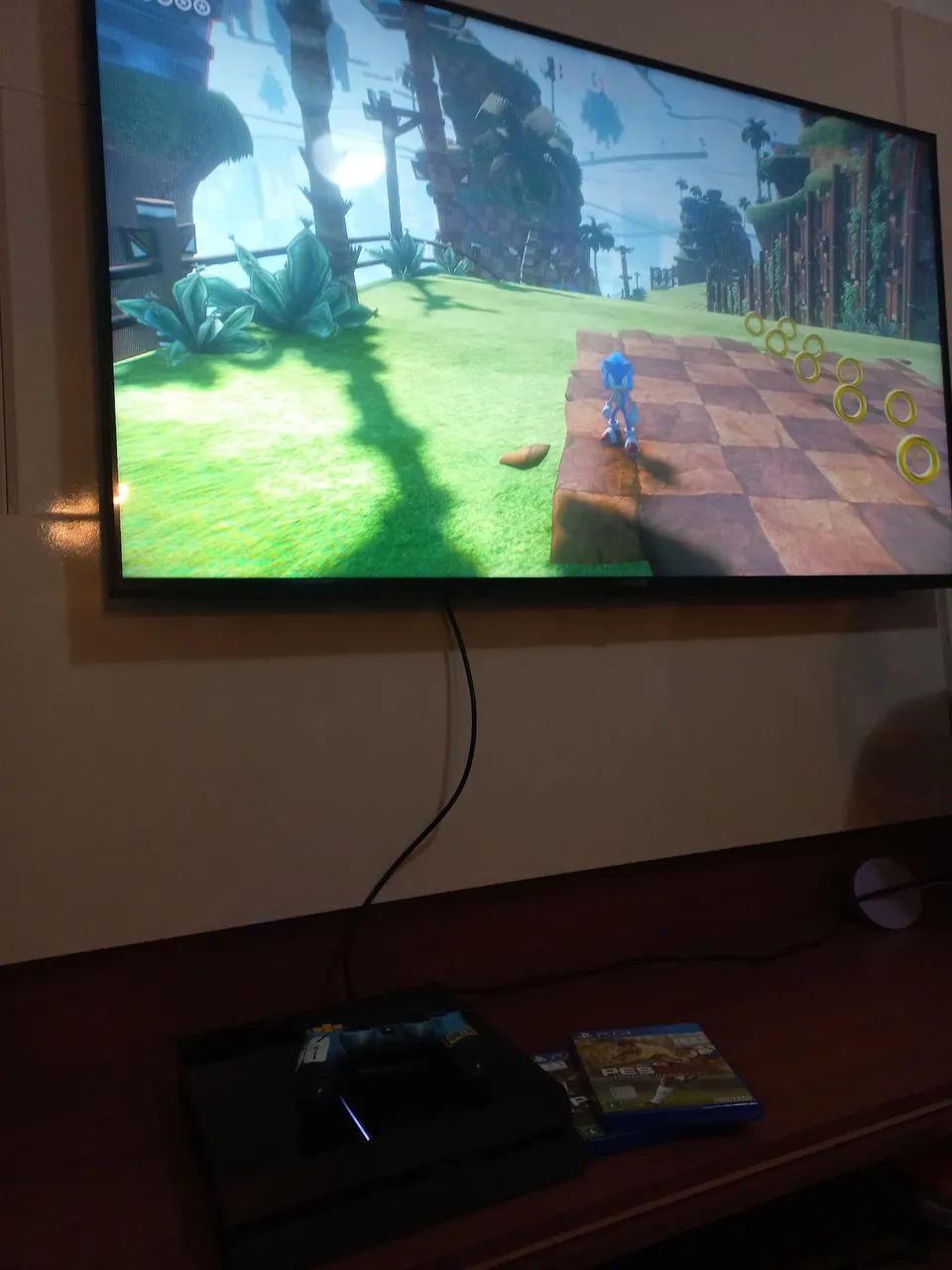 PS4 + 1 Controle + 3 Jogos - Foto 2