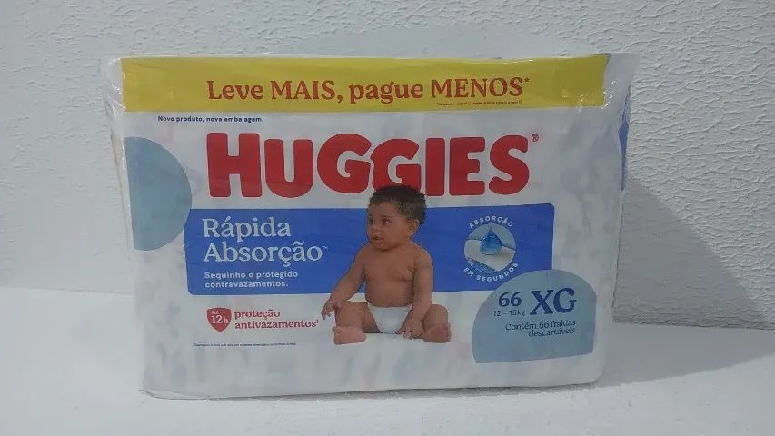 Fralda Huggies XG - Pacote com 66 Unidades | Rápida Absorção - Foto 2