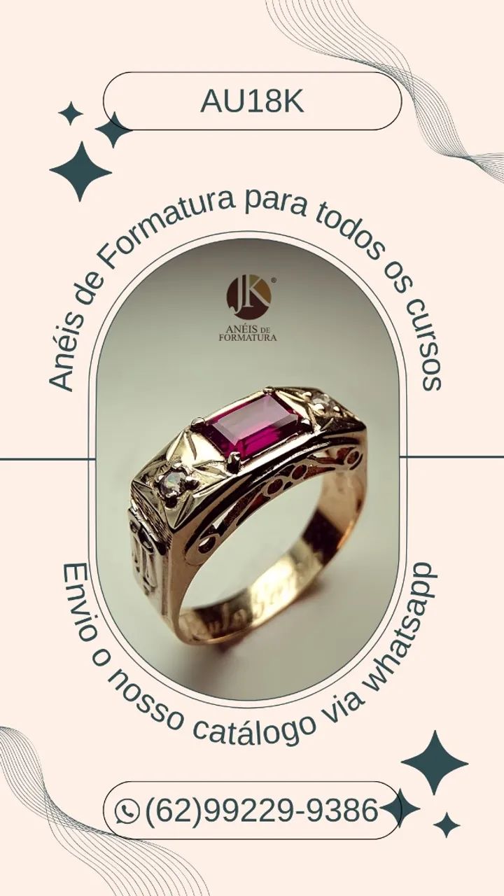Anéis de Formatura Ouro 18k