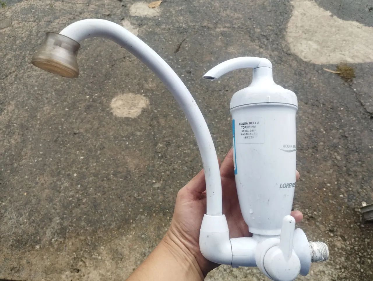 Torneira para cozinha com filtro de água Lorenzetti Acqua Bella