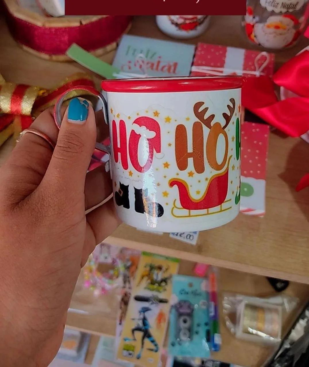 Caneca simples natalina