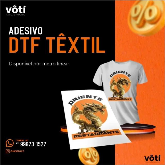 DTF Textil e UV 