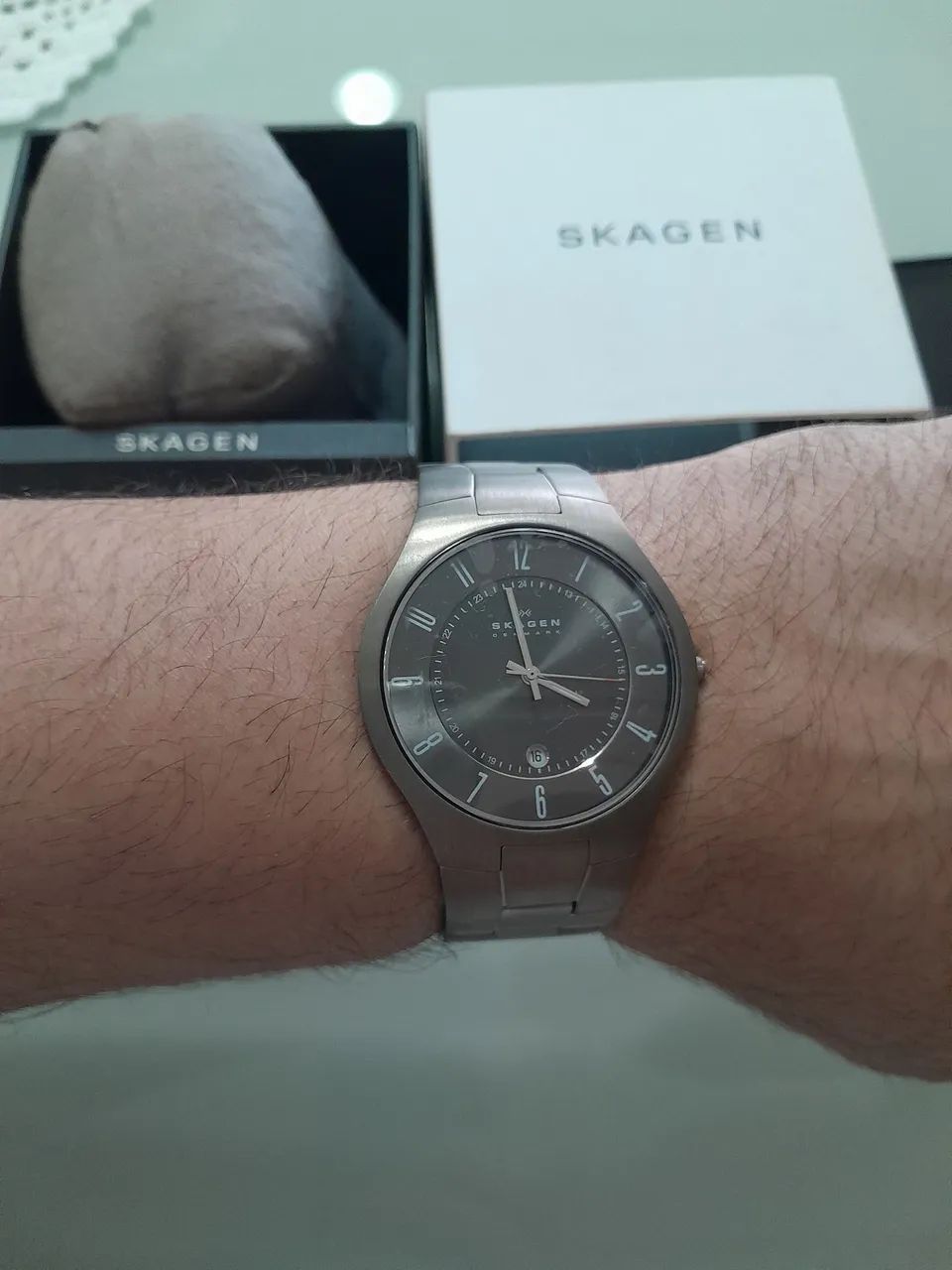 Relógio Skagen Titanium 801XLTXM- Masc - Semi Novo  - Foto 5