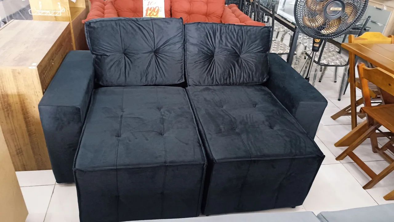 Sofá 2 lugares Moderno e Confortável-NOVO!!!