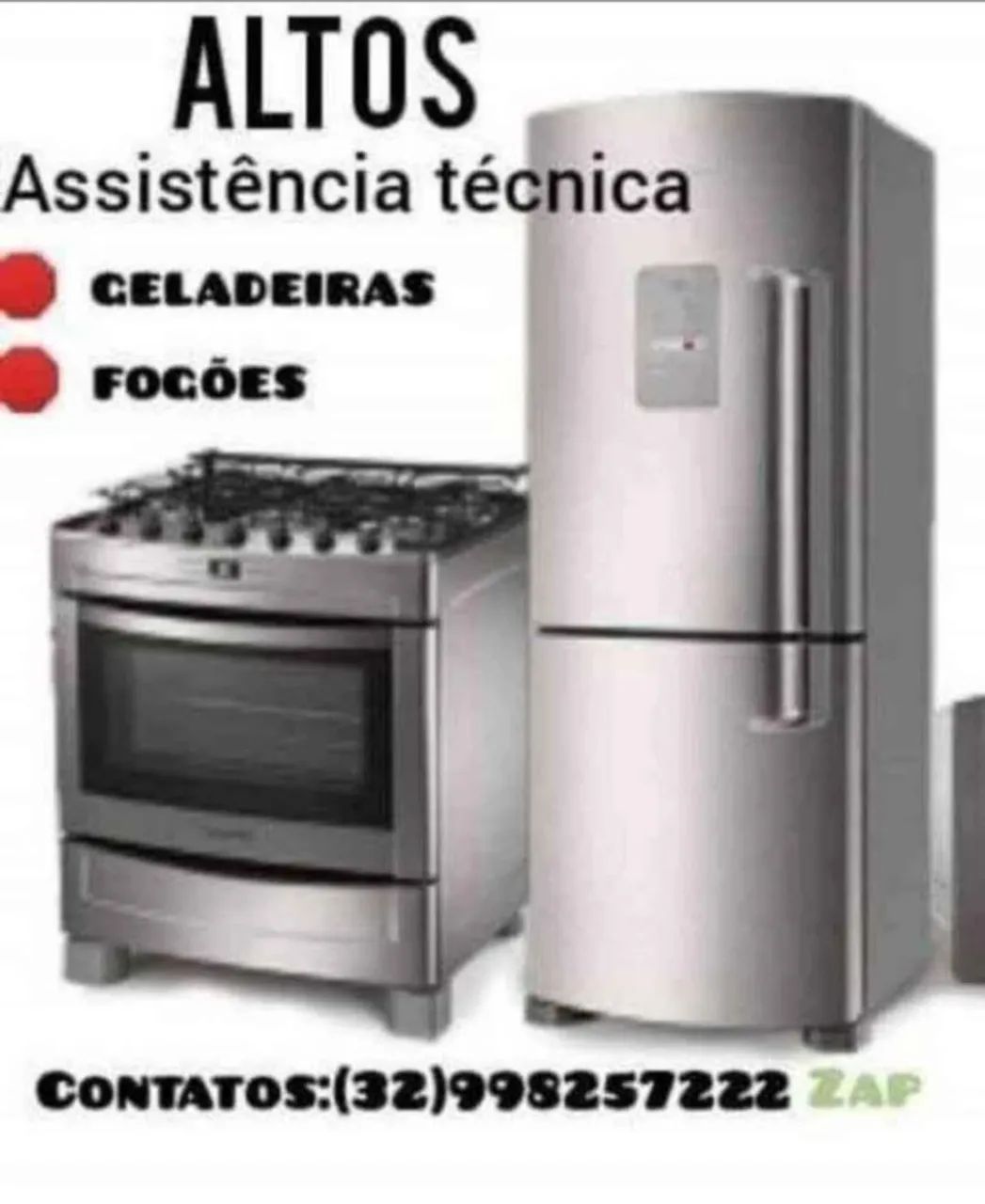 ALTOS REFRIGERAÇÃO E CONSERTOS EM FOGÕES.!