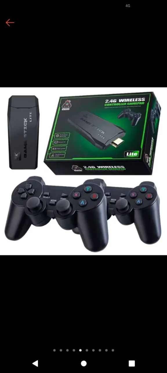 Console de Vídeo Game com 20.000 jogos - 2.4G Wireless Gamepad - Foto 2