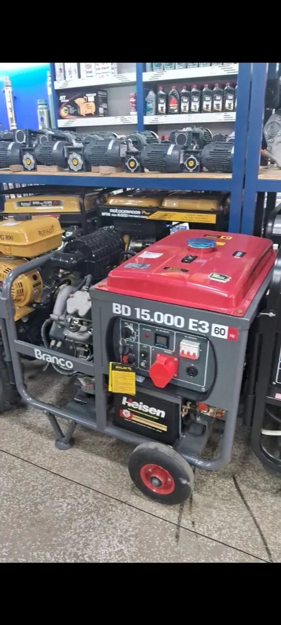 GERADOR A DIESEL 14KVA TRIF 127/220V BD15000 BRANCO - Foto 2