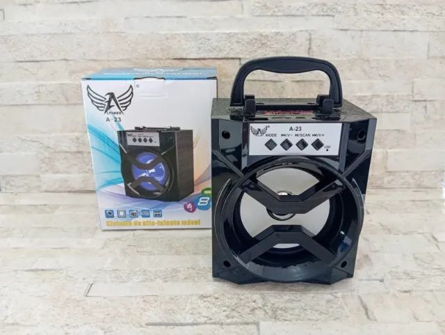 Caixa de Som Bluetooth Potente Radio Fm Recarregável