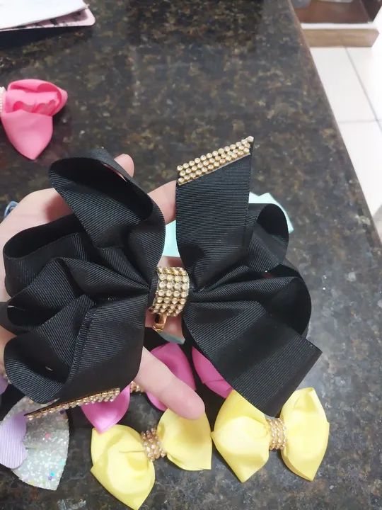 Kit com 8 laços de cabelo p/ meninas - Foto 3