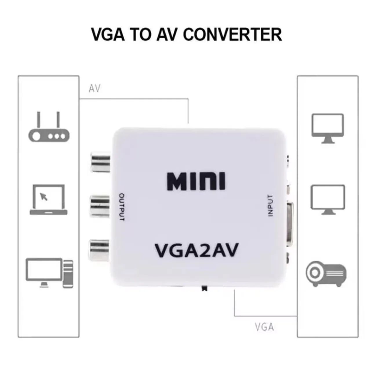 Conversor VGA para AV RCA  - Foto 3