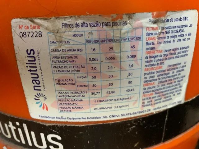 Filtro Piscina F30P Com Bomba 1/4 CV - Foto 2