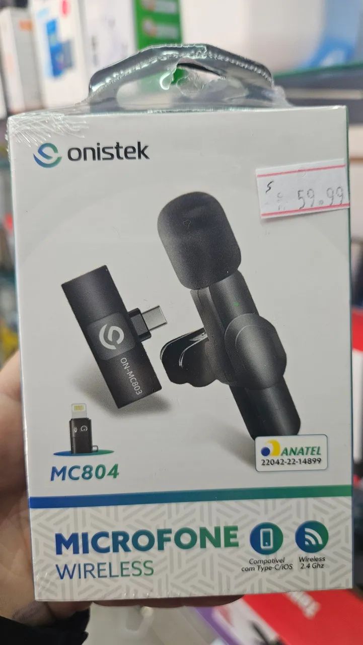 Microfone wireless lapela 