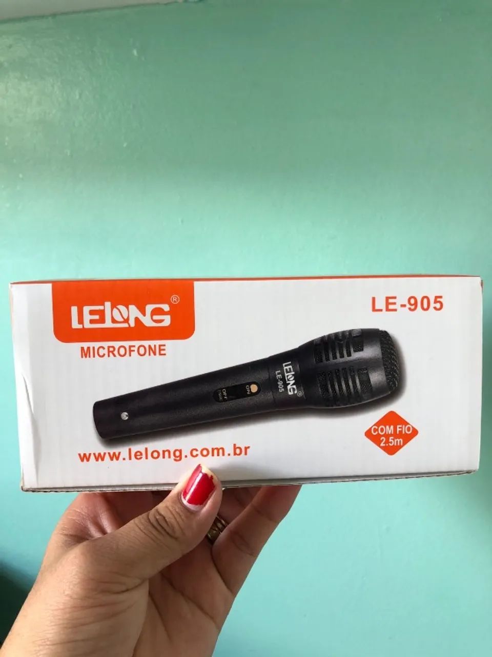 Microfone Com Fio Dinâmico Pra Evento P10 (Novo) - Foto 2