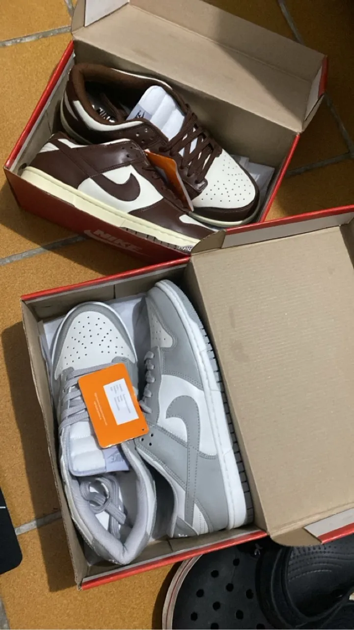 Nike Dunk Low - CINZA E MARROM ( Faço os dois pares por 340$ )