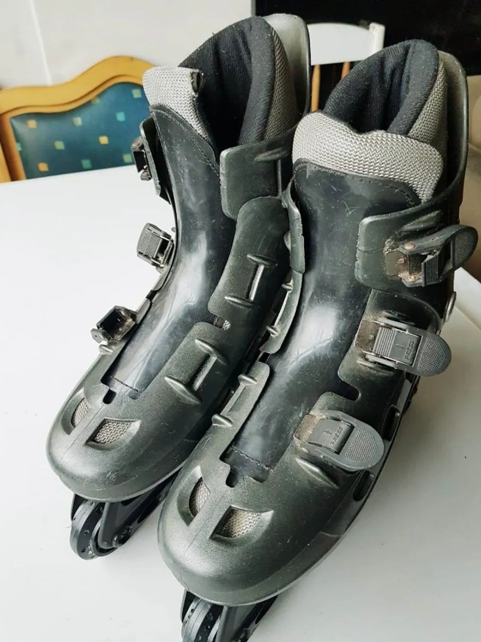 Para Manutenção ou Aproveitamento! Patins Roller Inline - Usado  - Foto 4