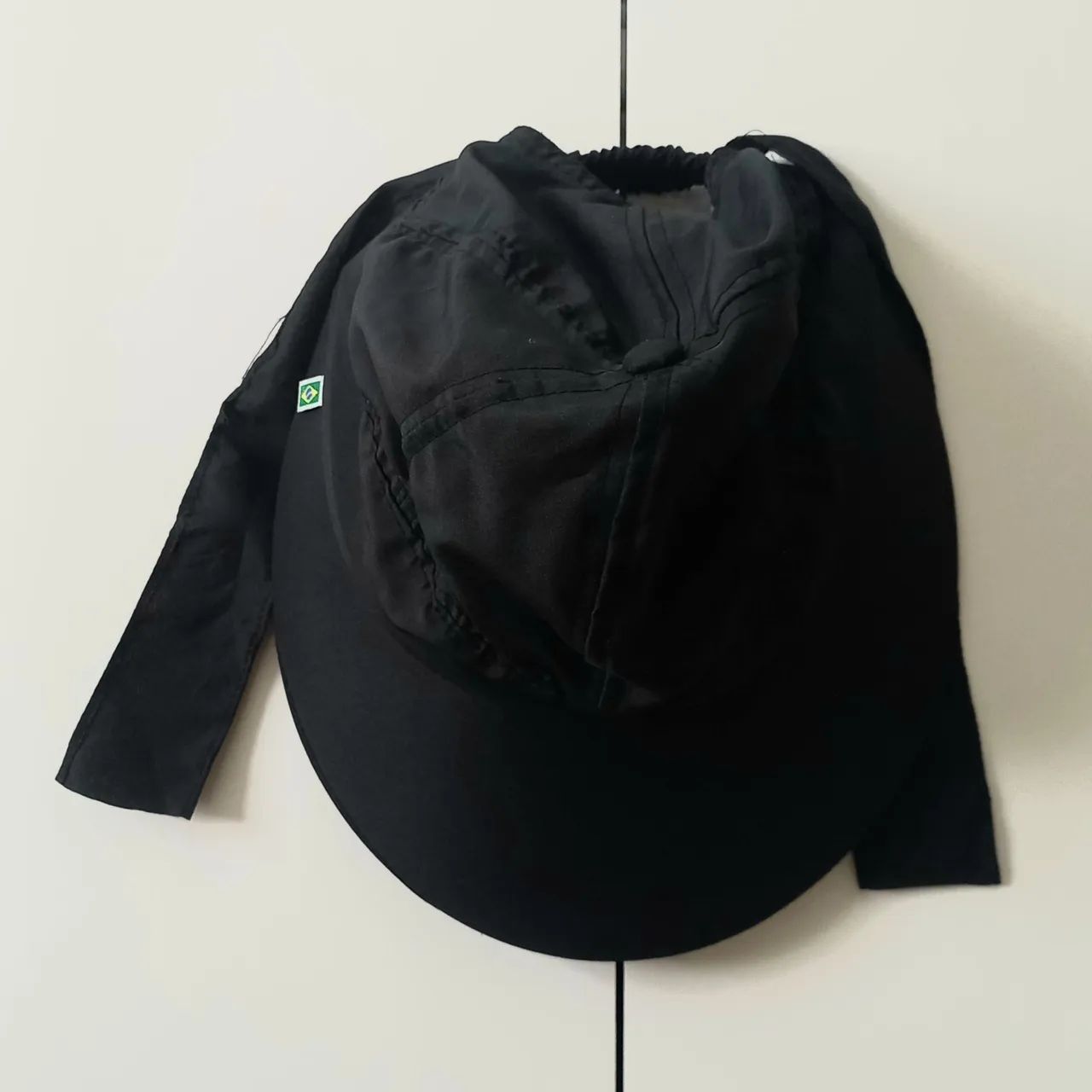 Boné de Sol Feminino Preto com Fita - Foto 2