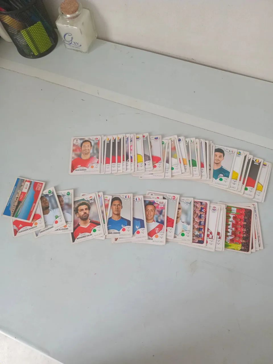 Lote de 70 figurinhas da Copa do Mundo 2018 Rússia 