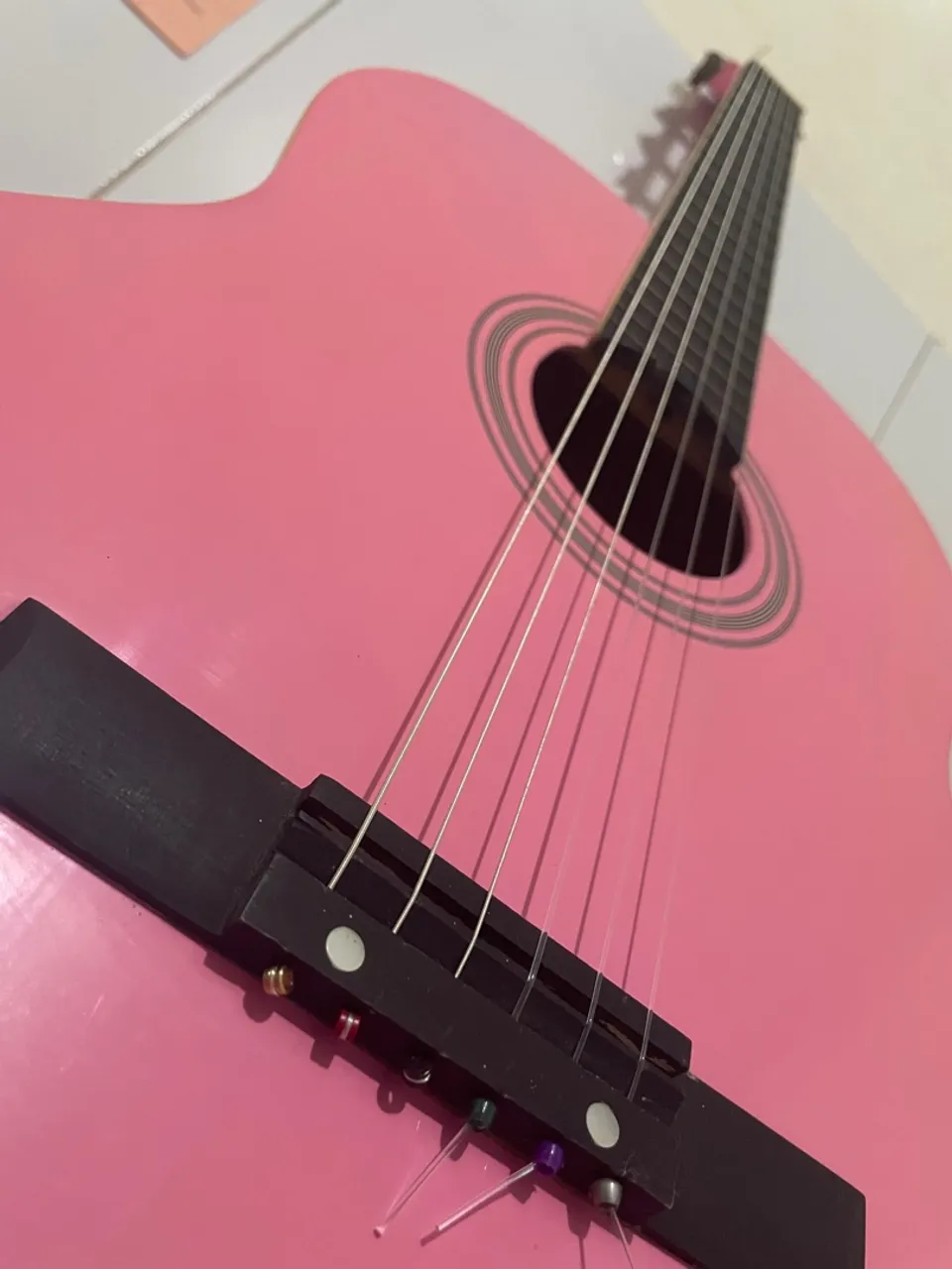 Violão Rosa Acústico