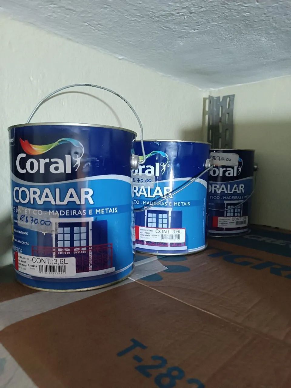 Tinta esmalte Coral Coralar 3,6 litros. - Foto 6