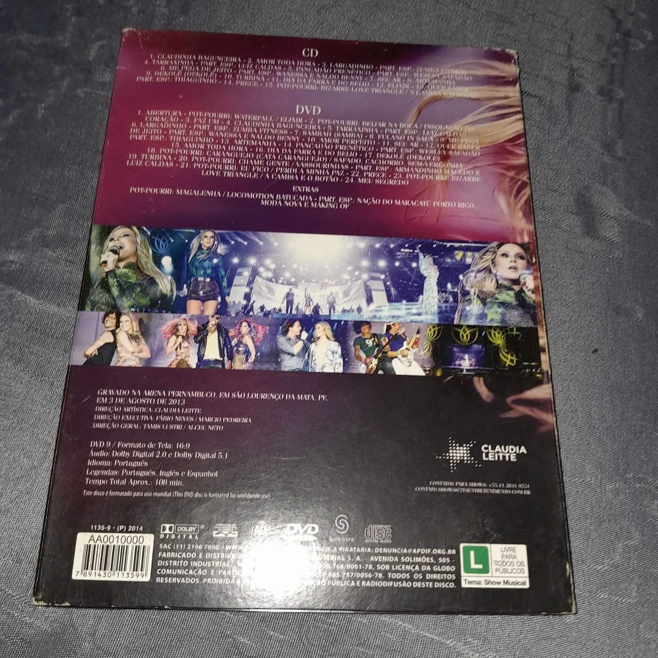 Cd e dvd Cláudia leitte axé music - Foto 4