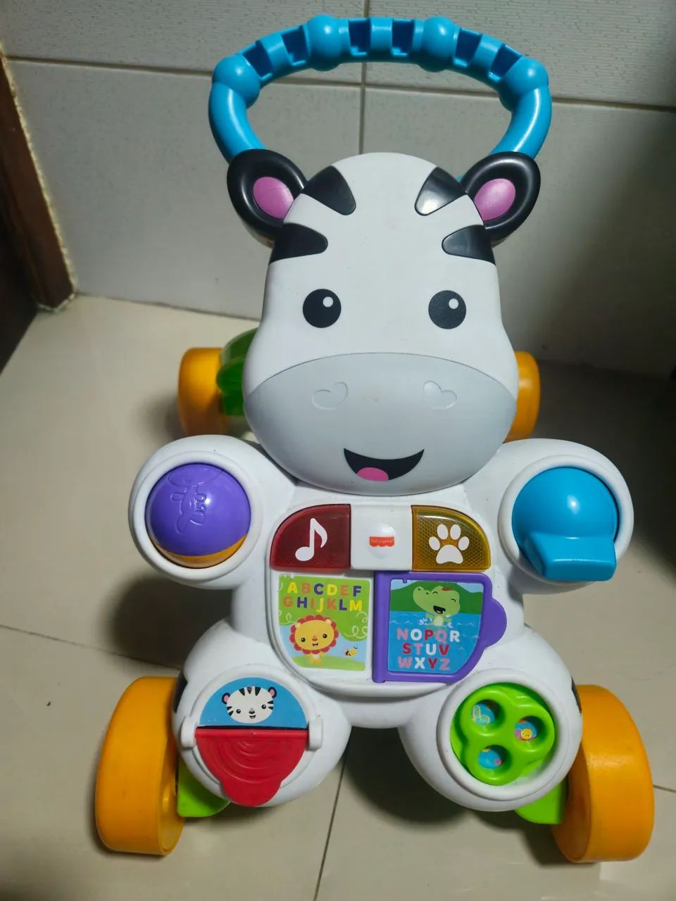 Andador Zebra Fisher-Price com Jogos Educativos - Foto 4