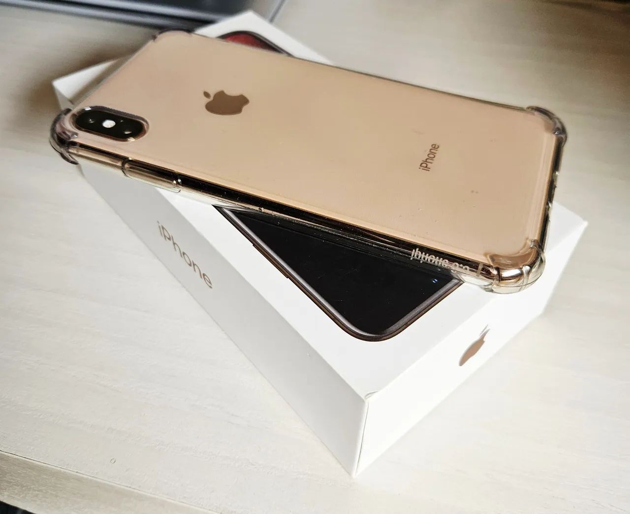 Iphone XS Max Dourado Gold 256gb zerado 256 256g gb - Celulares e