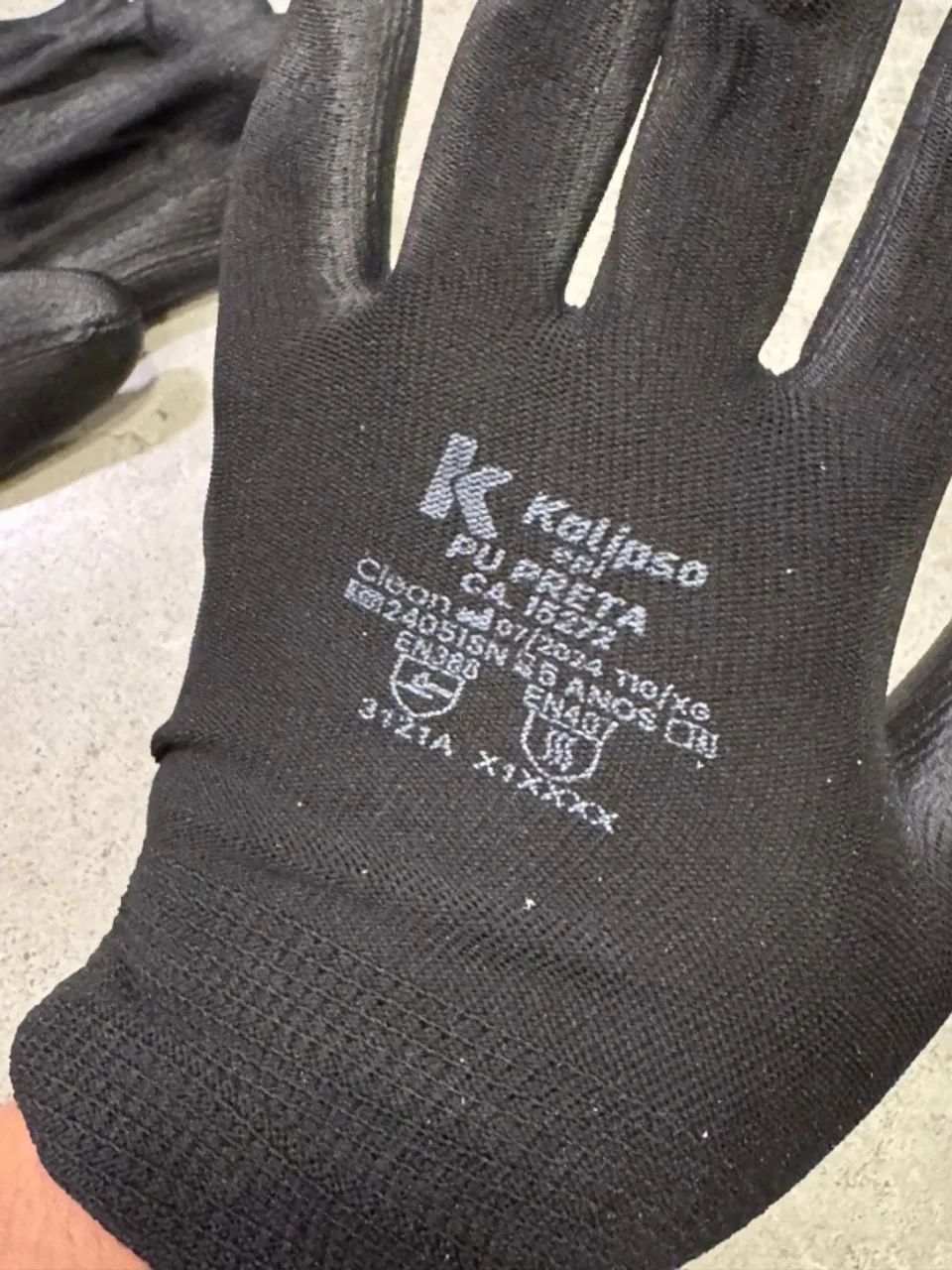 Kit 10 luva PU Kalipso tam variado - 1xM-8, 3xG-9 e 6xGG-10 - Foto 5