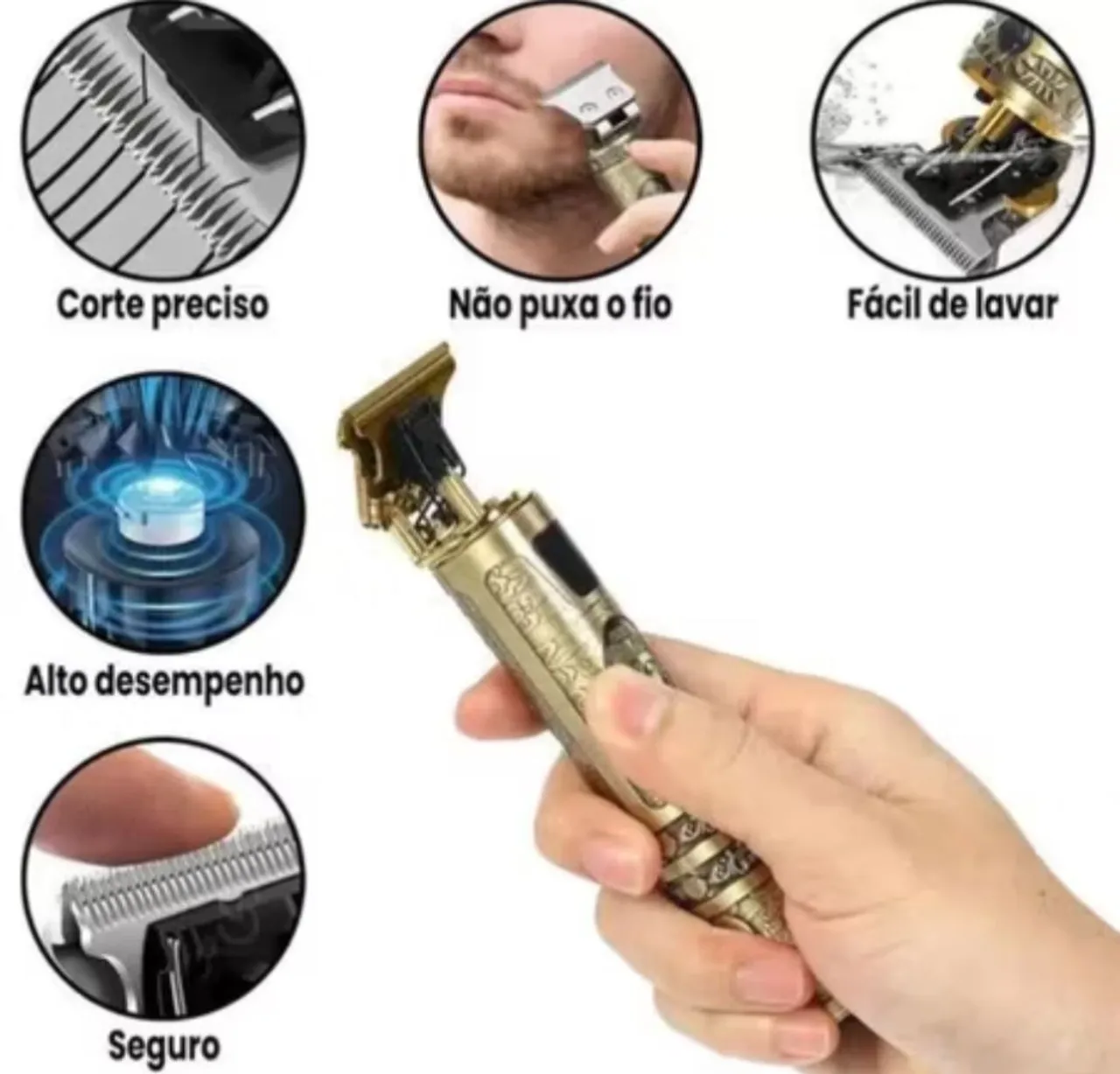 Aparador de Pelos Profissional - Corte Preciso e Seguro