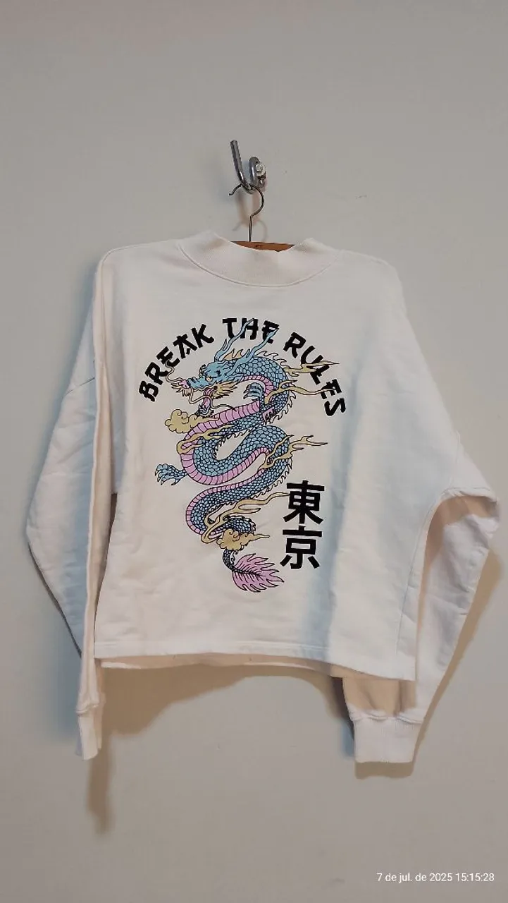 Moletom 'Break The Rules' com Dragão