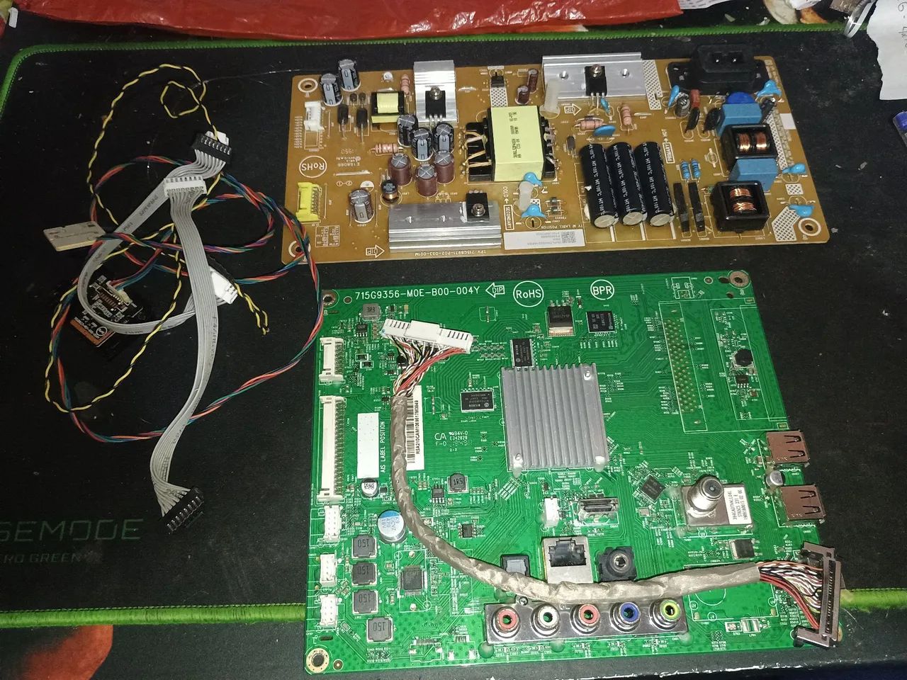 Placa principal e fonte tv Philips 43PFG5813/78 tudo como na foto.