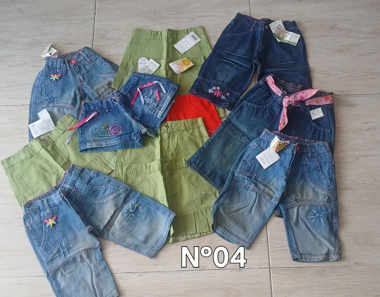 Lote 97 pç Bermudas Saias shortinhos Meninas